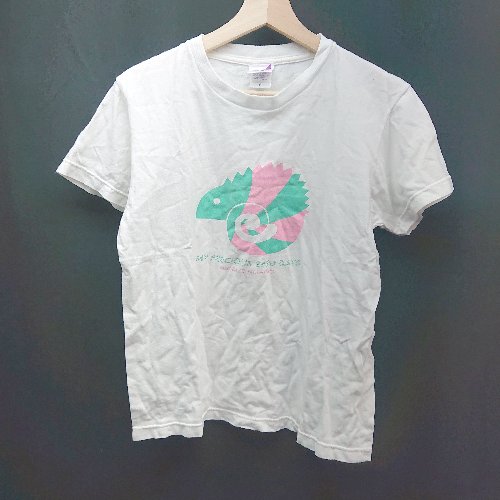 ◇ 乃木坂46LLC 西野七瀬 卒業コンサート プリント シンプル アイドル 半袖 Tシャツ サイズS ホワイト レディース E 【中古】