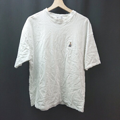 ◇ FREAK'S STORE クルーネック ポイントロゴ 刺繍 シンプル 半袖 Tシャツ サイズF ホワイト レディース E 【中古】 ◇ FREAK'S STORE クルーネック ポイントロゴ 刺繍 シンプル 半袖 Tシャツ サイズF ホワイト レディース E 【中古】