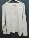 ◇ JEANASIS ジーナシス ゆったり 長袖 ニット セーター サイズF ホワイト系 レディース P 【中古】(4)