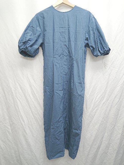◇ uncrave アンクレイヴ パフスリーブ 半袖 膝下丈 ワンピース サイズ1 ブルー レディース P 【中古】のサムネイル