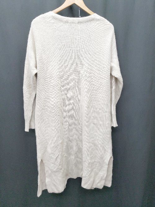 ◇ ENRICODOMANI エンリコドマーニ ウール フォックスウール混 長袖 ニット カーディガン サイズF ベージュ レディース P 【中古】