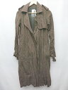 ◇ ◎ OKIRAKU オキラク 長袖 ロング コート サイズXS ブラウン レディース メンズ P 【中古】