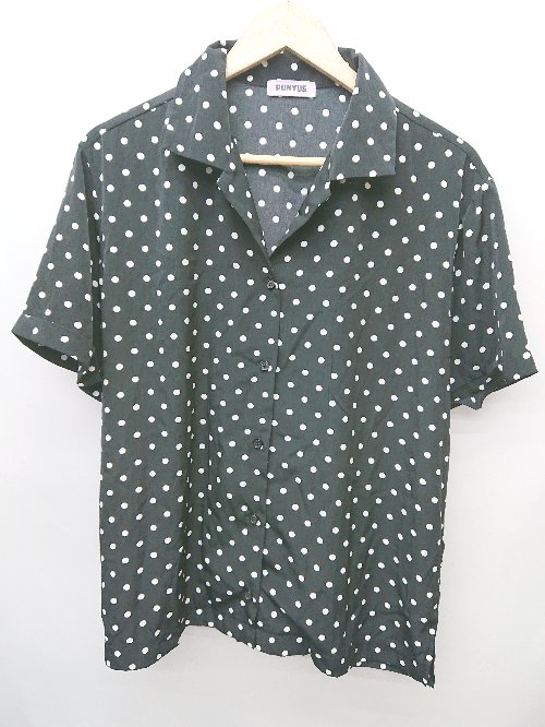 ◇ PUNYUS プニュズ ドット 水玉 半袖 シャツ ブラウス サイズ1 ブラック ホワイト レディース P 【中古】管理番号140726002596220241106ベースW117/辻付属品無素材画像参照色ブラック ホワイトサイズサイズ...