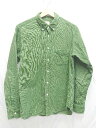 ◇ BEAUTY&YOUTH UNITED ARROWS ボタンダウン コーデュロイ 長袖 シャツ サイズL グリーン レディース メンズ P 【中古】