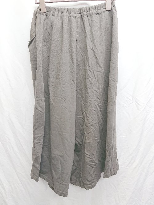 ◇ ◎ ●未使用● BITTOKO ビットコ タグ付 デザイン タックパンツ サイズ38 ダークグレー レディース P 【中古】