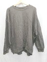 ◇ antiqua tree cafe アンティカ シンプル カジュアル 長袖 トレーナー サイズF チャコールグレー レディース P 【中古】