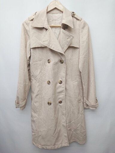 ◇ ◎ NICE CLAUP ナイスクラップ 長袖 トレンチコート 表記なし ベージュ レディース P 【中古】 ◇ ◎ NICE CLAUP ナイスクラップ 長袖 トレンチコート 表記なし ベージュ レディース P 【中古】