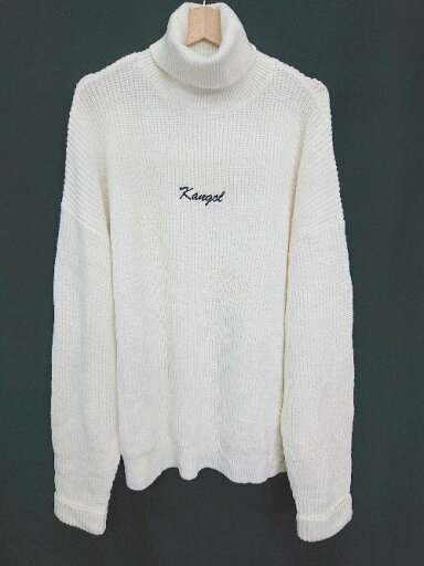 ◇ KANGOL カンゴール × MONO-MART モノマート 長袖 ニット セーター サイズF オフホワイト系 レディース P 【中古】 ◇ KANGOL カンゴール × MONO-MART モノマート 長袖 ニット セーター サイズF オフホワイト系 レディース P 【中古】