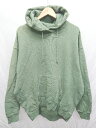 ◇ FREAK'S STORE フリークスストア 裏起毛 プルオーバー 長袖 パーカー サイズF グリーン レディース P 【中古】