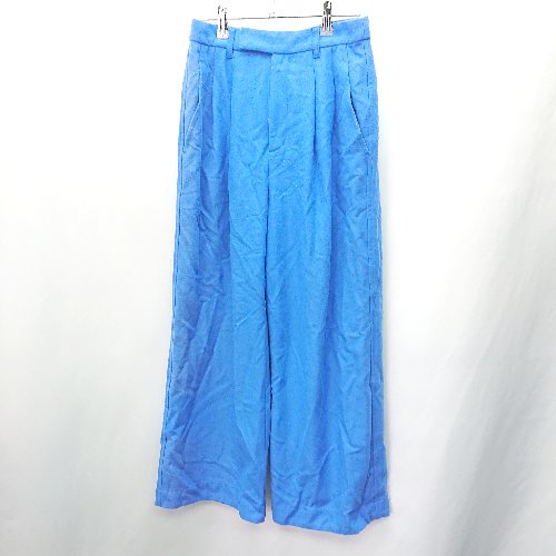 ◇ green label relaxing UNITED ARROWS ワイドパンツ サイズ38 ブルー レディース E 【中古】