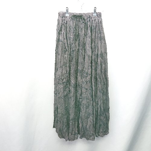 ◇ emi+ エミプラス 総柄 ロング フレア スカート サイズF ブラック系 レディース E 【中古】