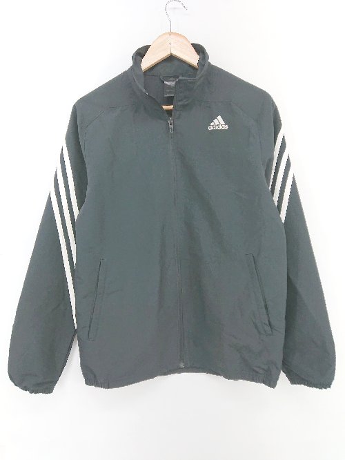◇ adidas アディダス スポーツウェア 長袖 トラックジャケット サイズM ブラック メンズ P 【中古】