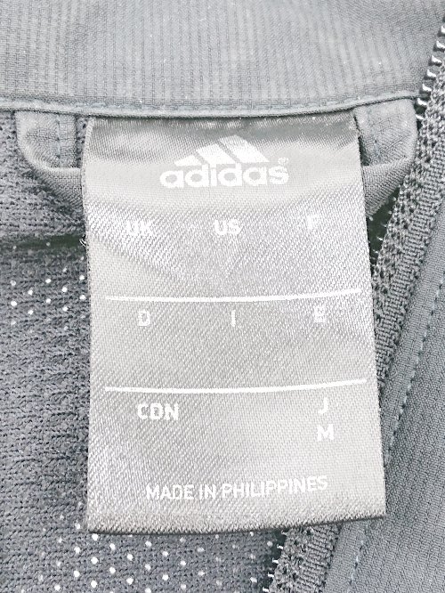 ◇ adidas アディダス スポーツウェア 長袖 トラックジャケット サイズM ブラック メンズ P 【中古】