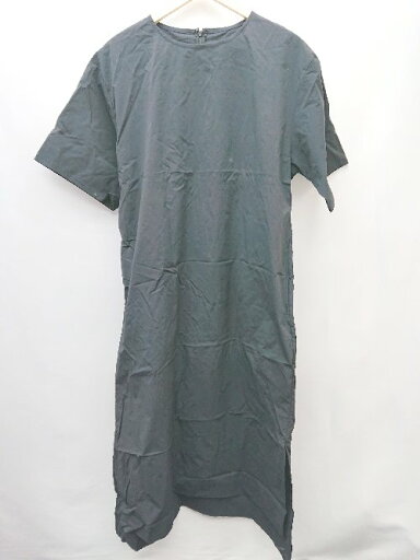 ◇ TIGORA ティゴラ バックジップ サイドスリット ナイロン 半袖 ロング ワンピース サイズL ブラック レディース P 【中古】 ◇ TIGORA ティゴラ バックジップ サイドスリット ナイロン 半袖 ロング ワンピース サイズL ブラック レディース P 【中古】
