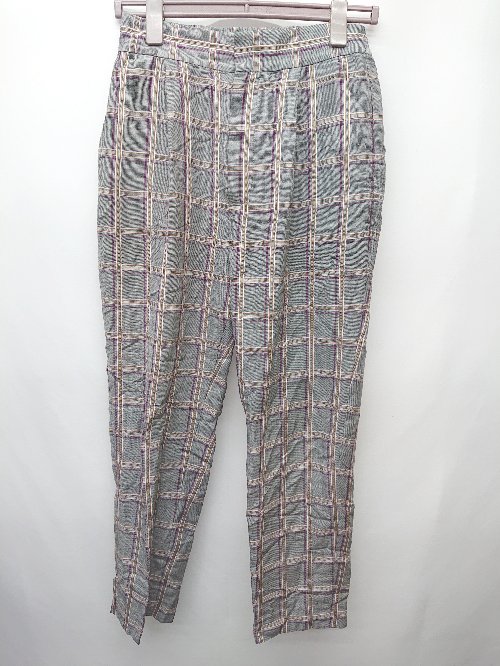 ◇ JOURNAL STANDARD relume ジャーナルスタンダード レリューム チェック柄 パンツ サイズ38 グレー レディース P 【中古】