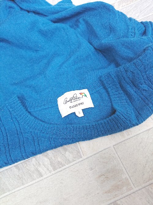 ◇ arnold parmer アーノルドパーマー ニット 長袖 チュニック サイズ3 ブルー レディース P 【中古】