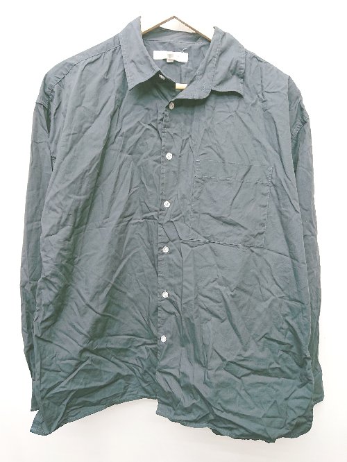 ◇ Anchor Smith　アンカースミス コットン100％ 長袖 シャツ サイズM ブラック メンズ P 【中古】