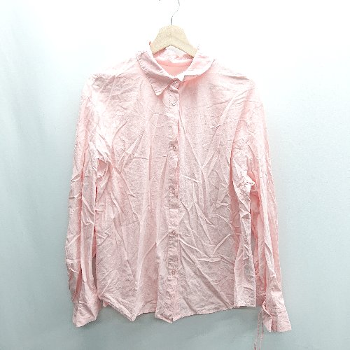 ◇ ⊂ LAKOLE ラコレ 長袖 シャツ サイズM サーモンピンク レディース E 【中古】