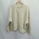 ◇ ⊇ select MOCA セレクトモカ コットン使用 長袖 セーター サイズM アイボリー レディース E 【中古】