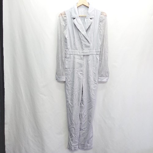 ◇ ⊂ ◎ RESEXXY リゼクシー レース袖 長袖 オールインワン サイズF ブルー系 レディース E 【中古】 ◇ ⊂ ◎ RESEXXY リゼクシー レース袖 長袖 オールインワン サイズF ブルー系 レディース E 【中古】
