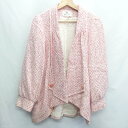 ◇ ⊇ REGINA パフスリーブ 長袖 コートジャケット サイズS ピンク レディース E 【中古】