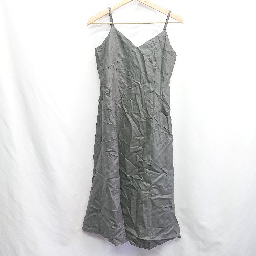 ◇ ⊂ PROPORTION BODY DRESSING レザー系 - ロング丈 ワンピース サイズS チャコールグレー レディース E 【中古】