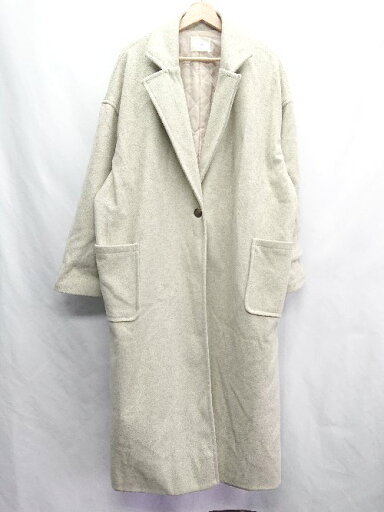 ◇ ⊇ hinari ヒナリ 長袖 ロングコート サイズM ベージュ系 レディース E 【中古】 ◇ ⊇ hinari ヒナリ 長袖 ロングコート サイズM ベージュ系 レディース E 【中古】