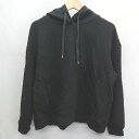 ◇ ⊇ Simplicite シンプリシテェ ストレッチ素材 長袖 パーカー サイズM ブラック レディース E 【中古】