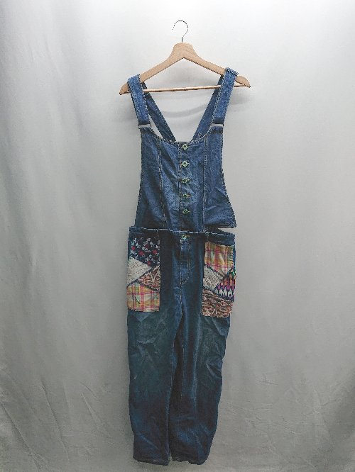 ◇ ⊇ titicaca チチカカ 総柄 オーバーオール サイズ15 ブルー系 レディース E 【中古】