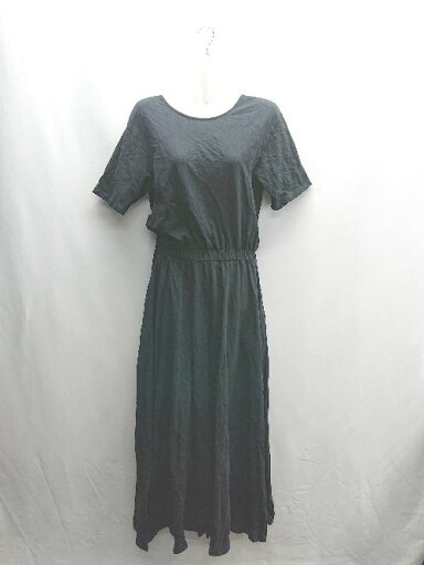 ◇ ⊂ KBF URBAN RESEARCH バックオープン ウエストゴム 半袖 ロング丈 ワンピース サイズ1 ブラック レディース E 【中古】 ◇ ⊂ KBF URBAN RESEARCH バックオープン ウエストゴム 半袖 ロング丈 ワンピース サイズ1 ブラック レディース E 【中古】