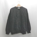 ◇ ⊇ SENSE OF PLACE by URBAN RESEARCH 裏起毛 長袖 トレーナー サイズXL ブラック レディース E 【中古】