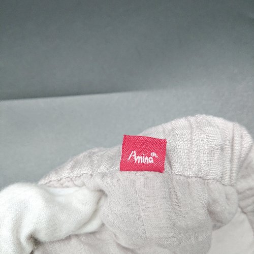 ◇ Θ Amina 花柄 ウエストゴム ワイドパンツ サイズ表記なし ピンクベージュ レディース E 【中古】