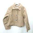 ■ ⊇ REBALANCE 長袖 ステンカラージャケット サイズL ブラウン レディース メンズ E 【中古】