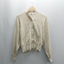 ◇ ⊇ UNIQLO 長袖 カーディガン サイズL ベージュ レディース メンズ E 【中古】