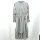 ◇ ⊇ LOVE&PEACE PROJECT 長袖 ロング ワンピース サイズM グレー系 レディース E 【中古】