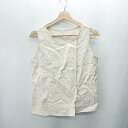 ◇ ⊂ COLONY 2139 リネン系 コットン素材 ノースリーブ ベスト サイズM アイボリー メンズ E 【中古】