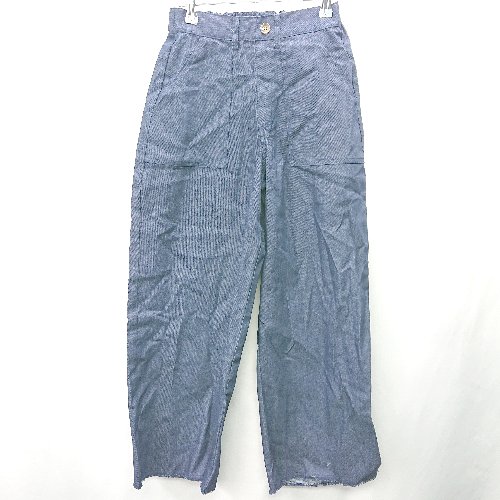 ◇ Θ PAIR MANON ペアマノン ベイカーパンツ サイズS インディゴブルー系 レディース E 【中古】