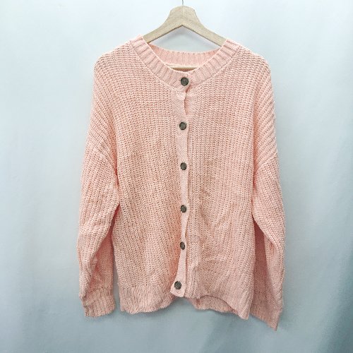 ◇ ⊇ Samansa Mos2 サマンサ モスモス 長袖 カーディガン サイズF サーモンピンク レディース E 【中古】 ◇ ⊇ Samansa Mos2 サマンサ モスモス 長袖 カーディガン サイズF サーモンピンク レディース E 【中古】
