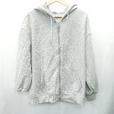 ◇ ⊇ Edit Sheen エディットシーン 長袖 ジップパーカー サイズ表記なし グレー系 レディース E 【中古】