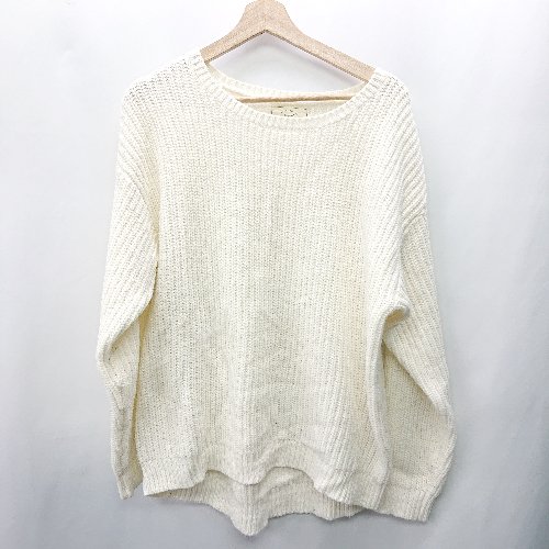 ◇ ⊇ Ungrid アングリッド ウール素材 長袖 ニット サイズM アイボリー レディース E 【中古】 ◇ ⊇ Ungrid アングリッド ウール素材 長袖 ニット サイズM アイボリー レディース E 【中古】