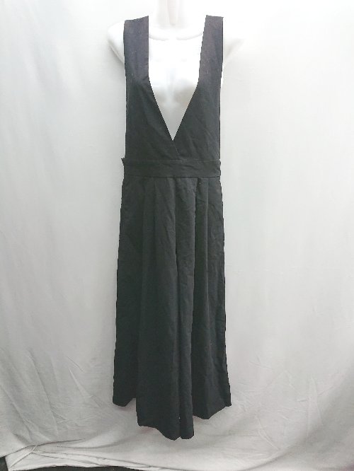 ◇ ⊂ JEANASIS ジーナシス - オールインワン サイズF ブラック レディース E 【中古】