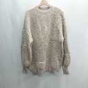 ◇ ⊇ Darich ウール混合 長袖 ロングニット サイズF ベージュ レディース E 【中古】