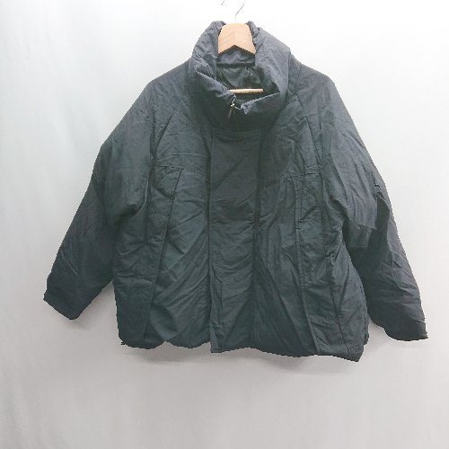 ■ ⊇ Java スタンドネック 長袖 中綿ブルゾン サイズL ブラック レディース E 【中古】