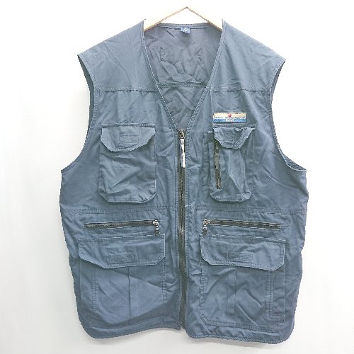 ◇ ⊂ TRAVEL UNDER TRREKKING ノースリーブ ベスト サイズXL ネイビー系 メンズ E 【中古】