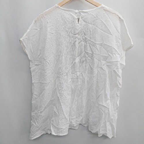 ◇ ⊂ URBAN RESEARCH DOORS 刺? 薄手 ノースリーブチュニック サイズM ホワイト ブラック レディース E 【中古】