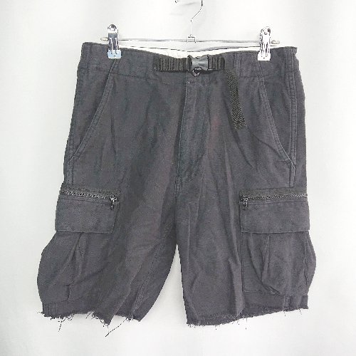 ◇ ⊂ BEDWIN & THE HEARTBREAKERS ウエストベルト付き ハーフカーゴパンツ サイズ5L ネイビー メンズ E 【中古】