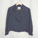 ◇ ⊇ CAROLINA GLASER カロリナ グレイサー コットン素材 長袖 ジャケット サイズM ネイビー レディース E 【中古】(4)