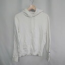 ◇ ⊇ Champion チャンピオン 長袖 パーカー サイズLARGE ホワイト レディース E 【中古】