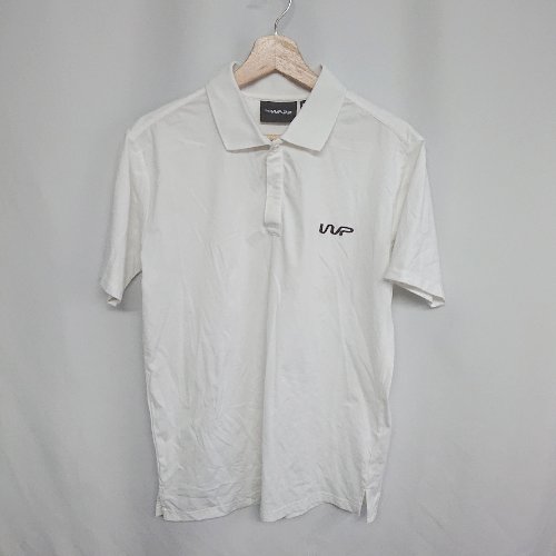 ◇ ⊂ The Warp By Ennerre ゴルフウェア 半袖 ポロシャツ サイズ48 ホワイト メンズ E 【中古】