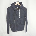 ◇ ⊇ 無印良品 長袖 ジップアップパーカー サイズM ネイビー レディース E 【中古】